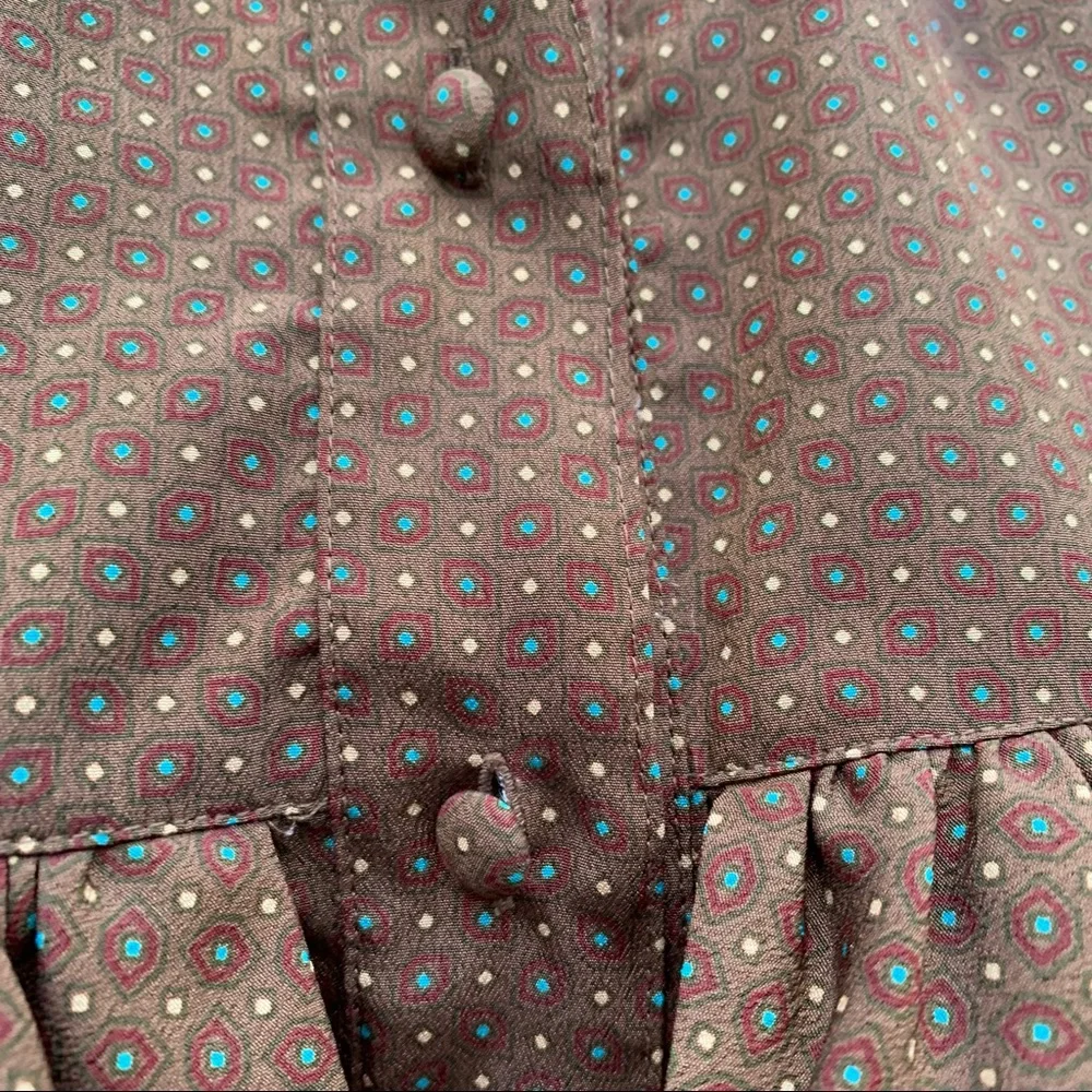 Vintage Chaus Boho Prairie Cottagecore Top Shirt - Picture 10 of 15